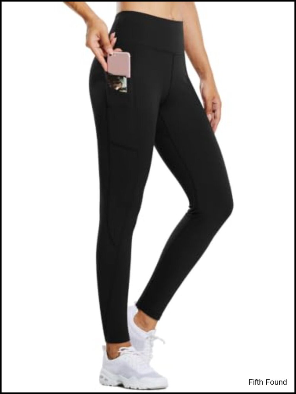 Fleece Lined Thermal Leggings Water Resistant High Waist Tummy Control